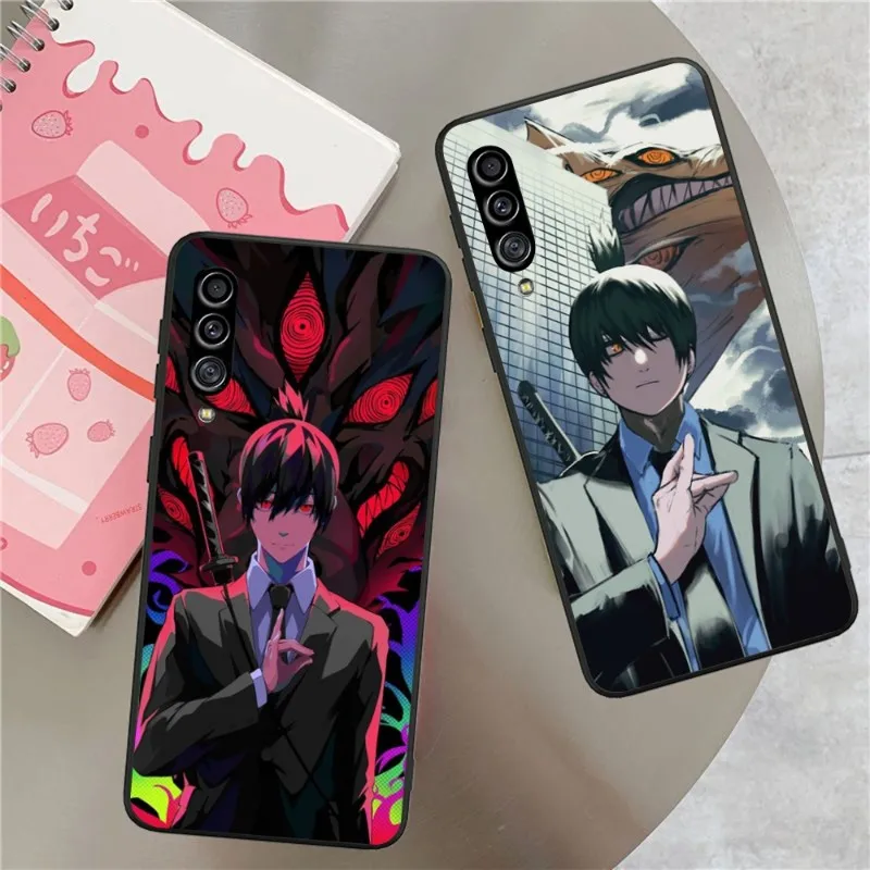 

Чехол для телефона с мультяшным аниме бензопилой для Samsung Galaxy S23, S22, S21, S10, S9, S8 Plus, Ультрачерный мягкий чехол для телефона