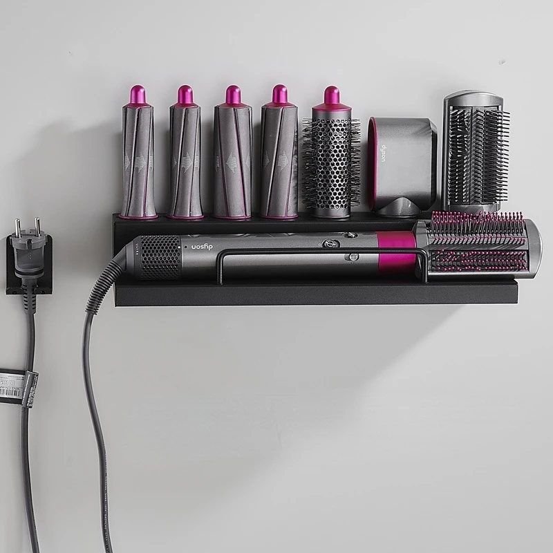 

No-free For Dyson Beautiful Power Generation Rod Storage Shelf 8 Head Shape Hanging Shelf Curling Iron Storage System