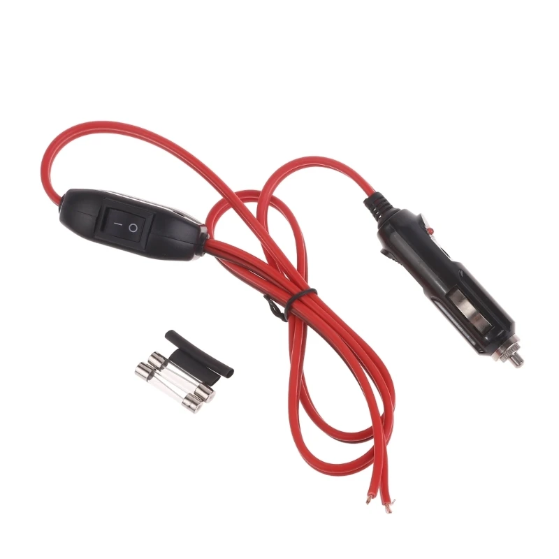 Universal 12V/24V Cigarette Lighter Male Plug Cable with 2.5mm² Wire for Car , LED Lights, Fans and Vacuums