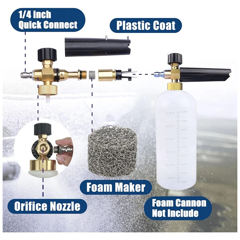 Отверстие 1 мм для пенной пушки и пенообразователя универсальные наконечники
