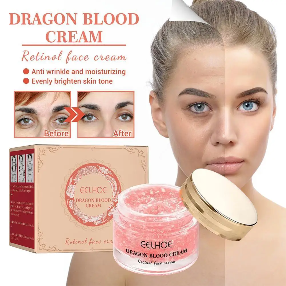 

Retinol Dragon Blood Cream Face Firming Moisturizer Lighten Skin Tone Lines Skin Improve Wrinkle Rough Brightens Fine Anti A2Y5