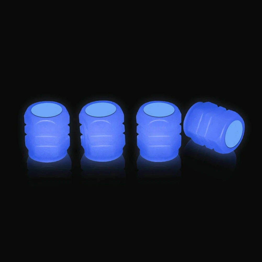 8pcs Universal Fluorescent Car Tire Valve Cap Luminous Tire Valve Covers Car Tire Valve Covers 8mm Green /Yellow /Blue /Red images - 6