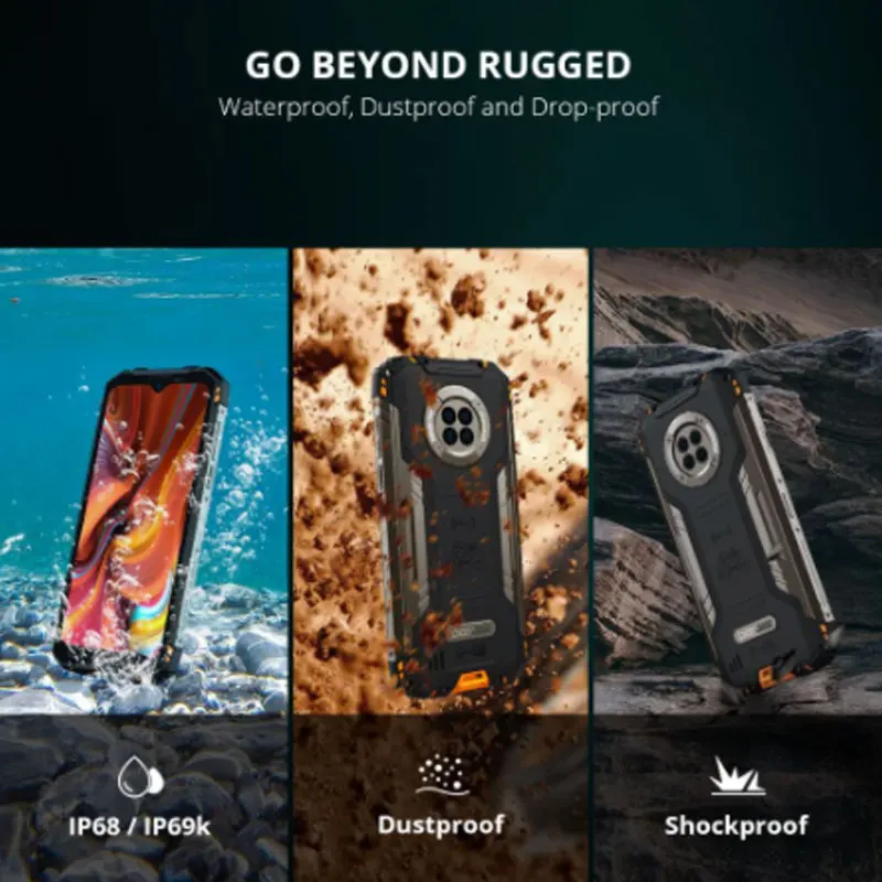 DOOGEE S96 Pro Mobile Phone Smartphone 48MP Round Quad Camera 20MP Infrared Night Vision Helio G90 Octa Core 8GB+128GB 6350mAh enlarge