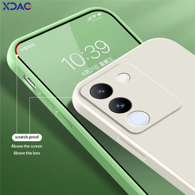 Фото Мягкие жидкие силиконовые чехлы для телефонов для VIVO V29e VIVOV29e 5G 6,67 