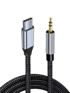 Câble Aux en cuivre de 1m, câble Audio Jack plaqué or, rallonge de 3.5mm  pour haut-parleur, écouteurs pour ordinateur portable, voiture, maison,  3.5mm - AliExpress