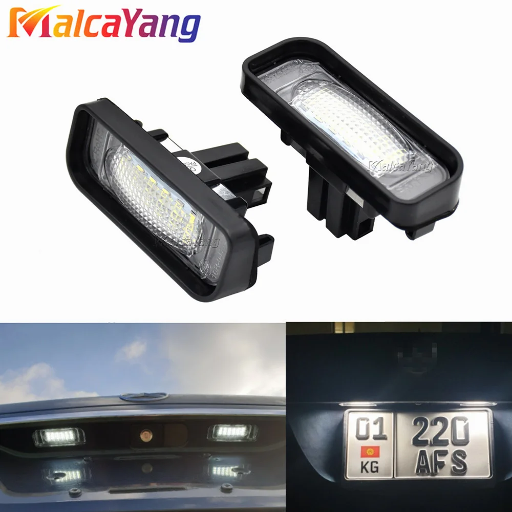 

For Mercedes Benz W220 S Class S320 S350 S500 S55 S600 S65 Led License Number Plate Light Canbus No Error 1999-2005 Car Styling