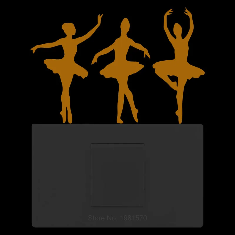 Светящиеся наклейки балерина девочка Балерина Танцевальная тренировочная