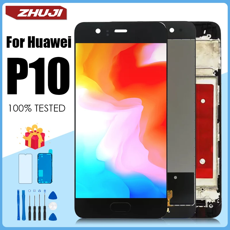 

5.1‘’ Original Screen For HUAWEI P10 LCD Display P10 VTR-L29 VTR-AL00 VTR-TL00 VTR-L09 Touch Screen With Frame Digitizer Replace