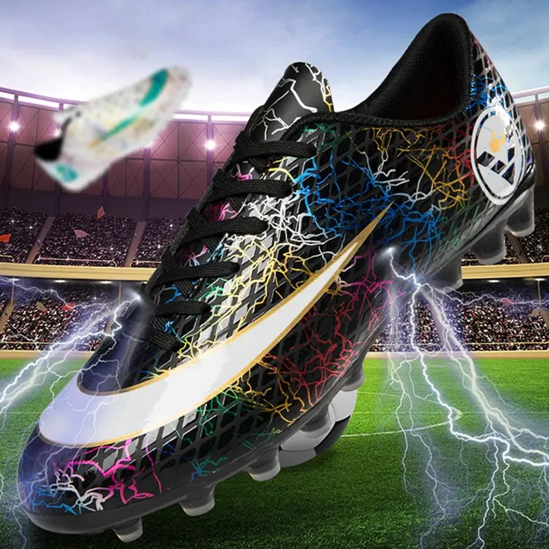 

Men's Outdoor Ultralight Soccer Shoes Non-Slip FG/TF Boys Football Ankle Boots Kids Sport Training Sneakers Soccer Cleats Unisex