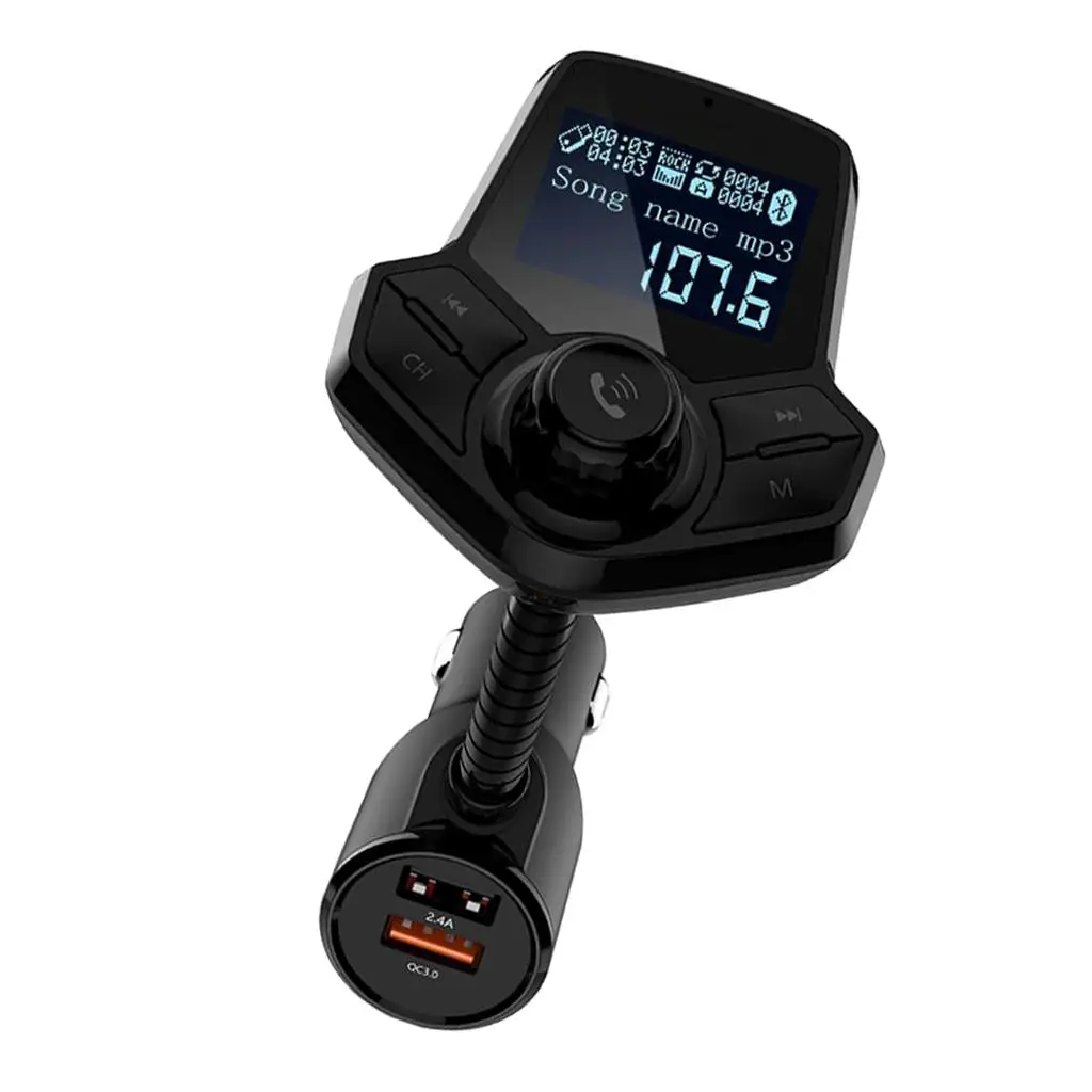 

Car MP3 Player Radio FM Transmitter Wireless QC 3.0 2xUSB Charger