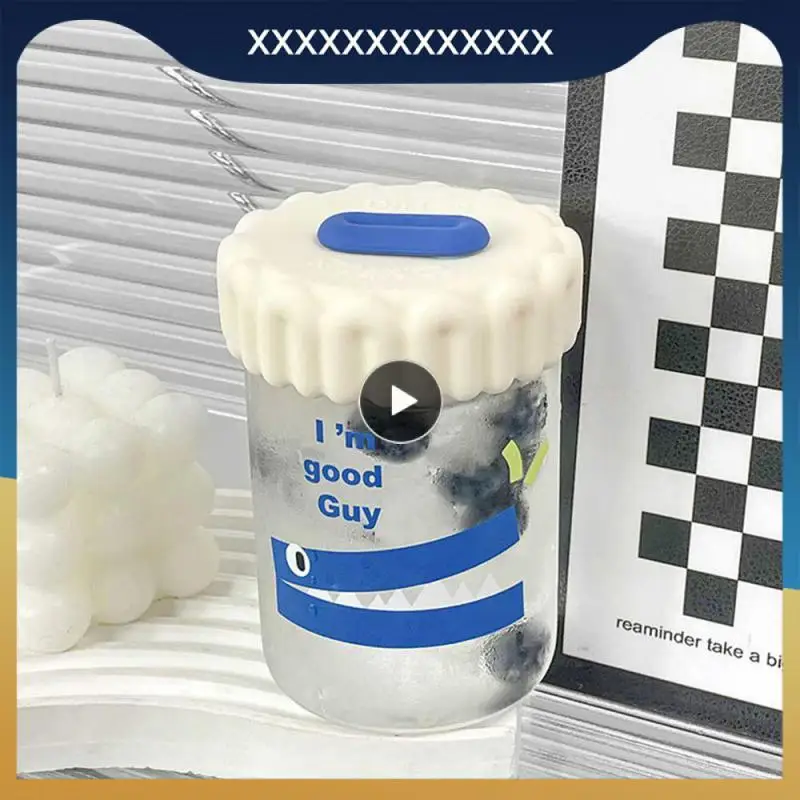 

Simple Coffee Cup Trendy Modern Minimalist Drink Glass With Straw High-value Accompaniment Cup Water Cup Girls Household