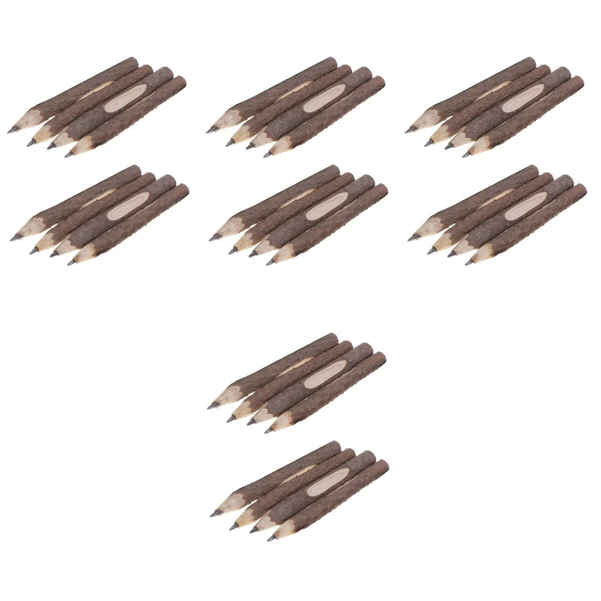 

4pcs Wood Branch and Wood Decors Bark Pencils Wooden Tree Rustic Wood Decors Wooden Bark Pen Natural Wooden Pencils, 8pcs