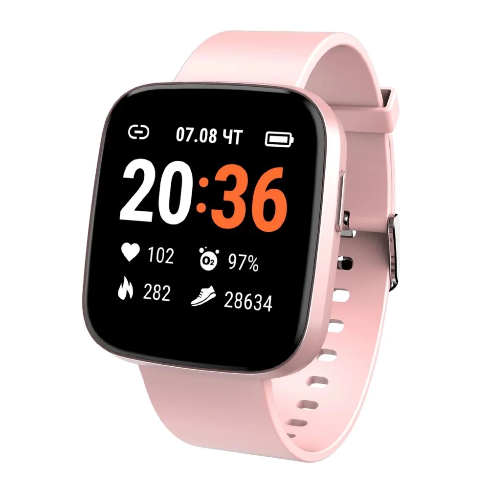 Часы умные GEOZON MARATHON G-SM19PNK розовый |