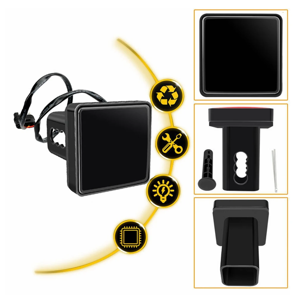 Черная линза 15 светодиодов задний тормоз задняя крышка прицепа для буксировки