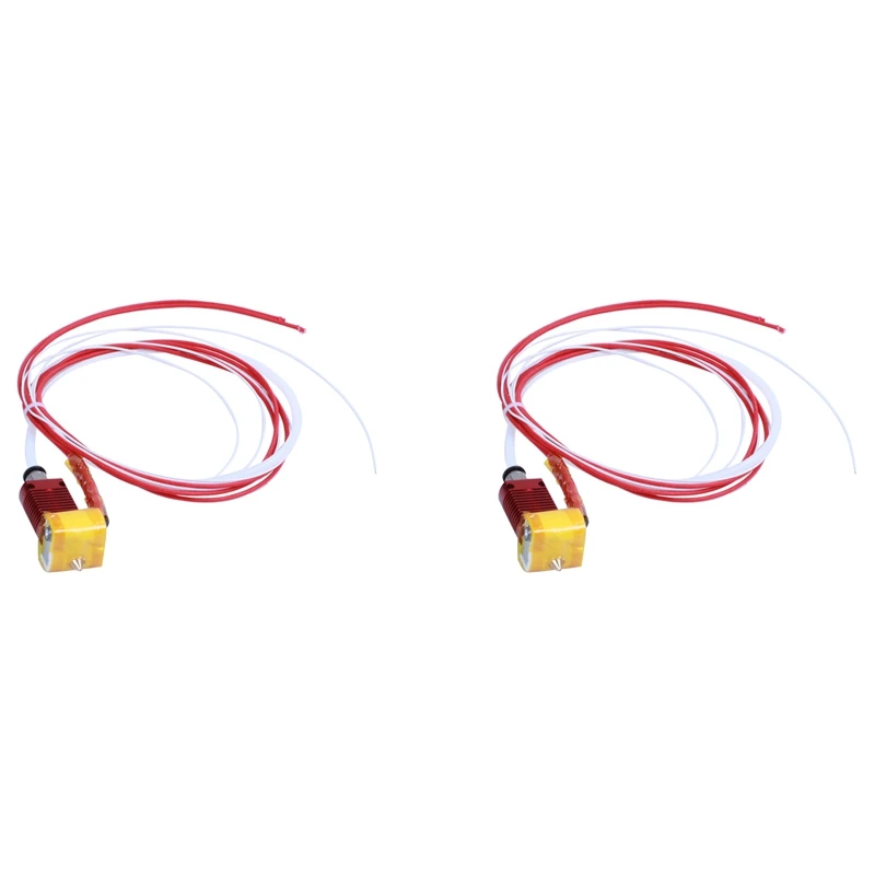 

2X 3D Printer Extruder Hot End Kit MK8 0.4Mm Nozzle With Aluminum Heating Block For Ender 3 Pro Creality