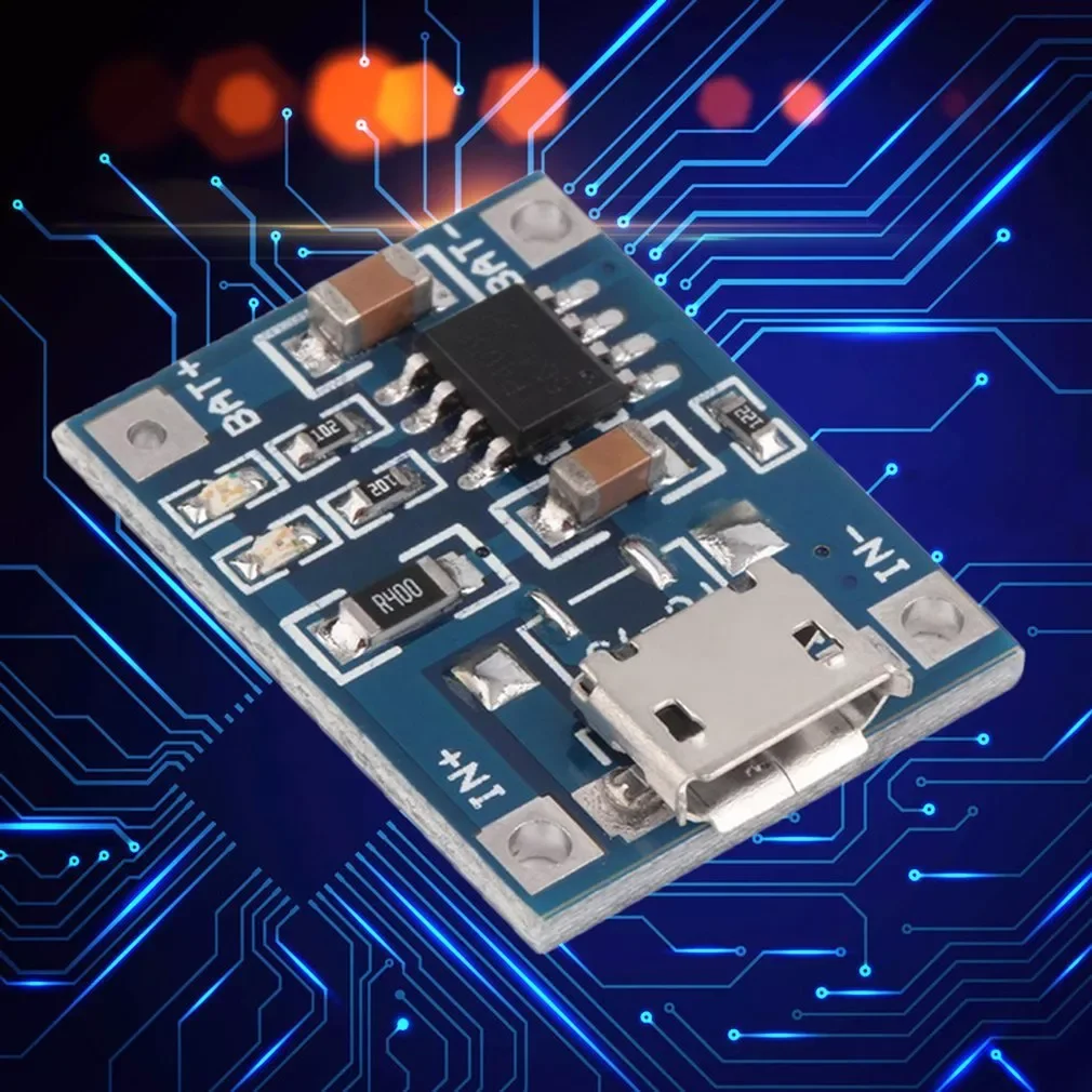 1 шт. модуль зарядного устройства для литиевой батареи TP4056 5 В MICRO USB 1A |