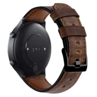 for samsung galaxy watch 3 4246mm leather correa amazfit pace gear s3 frontier bracelet huawei watch gt 2 e pro band 22mm strap
