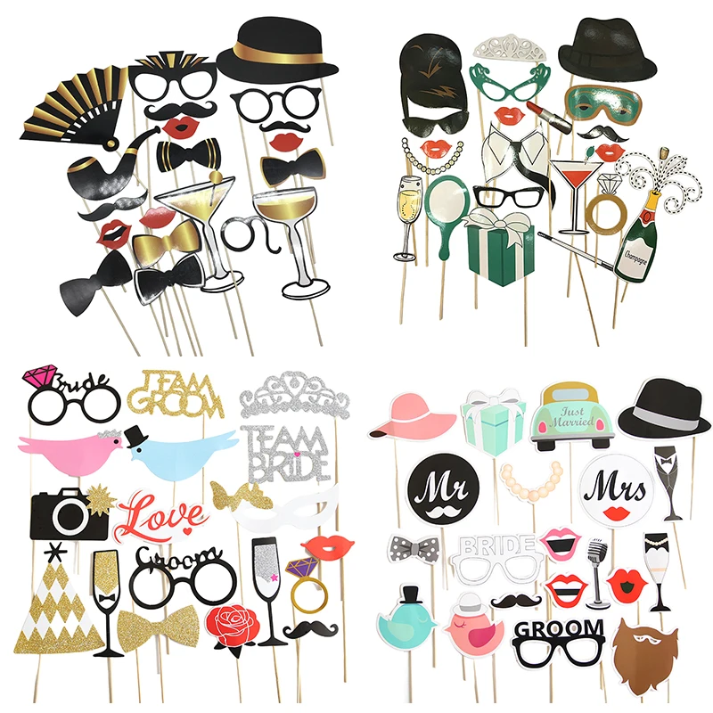 Свадебный Реквизит Для Фотобудки Сделайте Свой Собственный Поддельные Очки