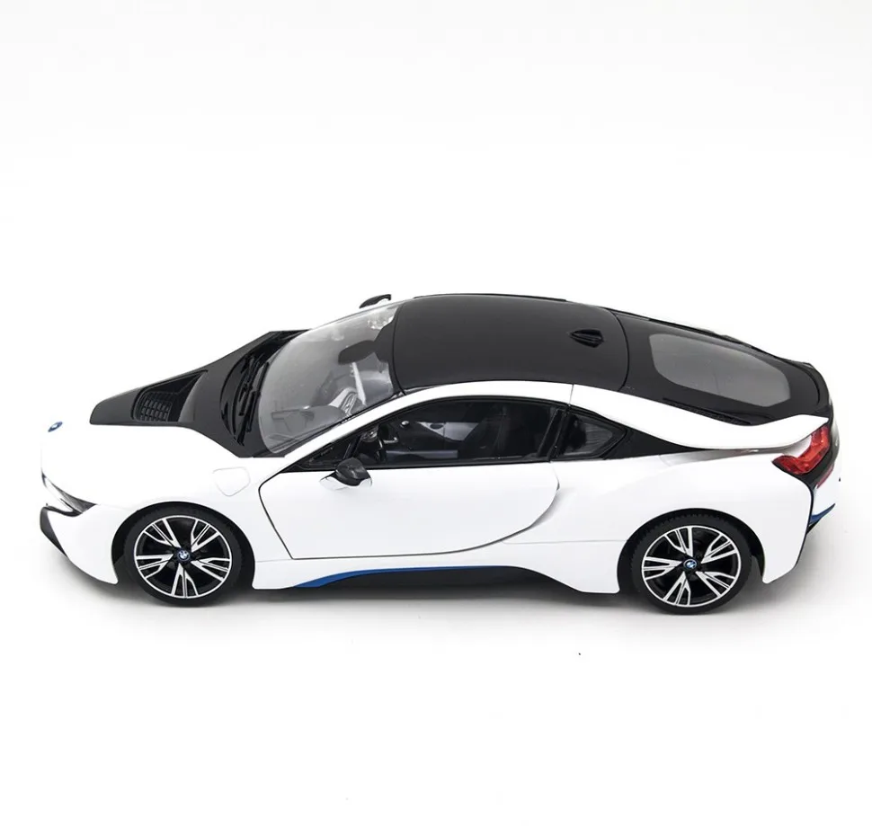 Радиоуправляемая машина Rastar BMW i8 White 1:14 (двери открываеются с пульта) - RAS-71000-W |
