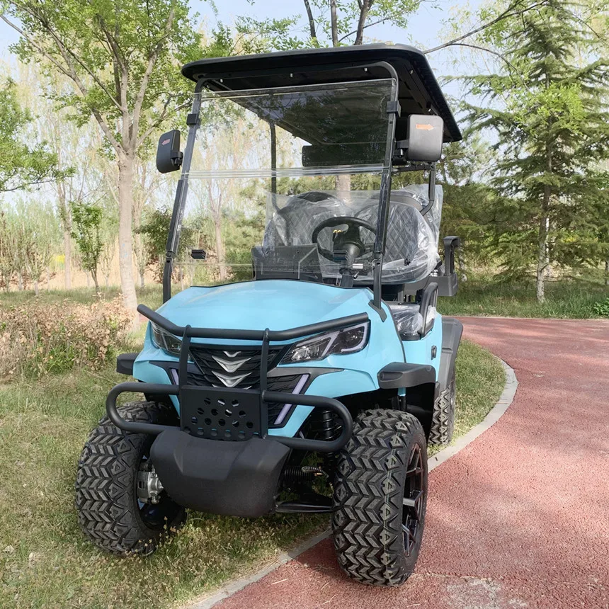 Лучшая цена на электрические тележки для гольфа в США 4 места 72 В литиевая батарея