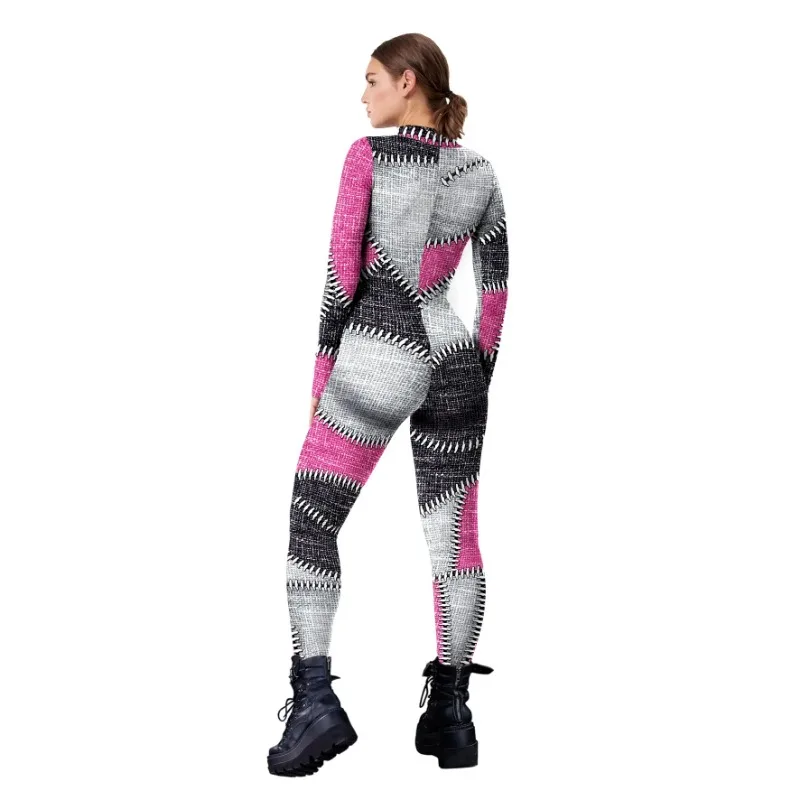 Женский и мужской костюм Teanoon карнавальный на Хэллоуин эластичный зентай из