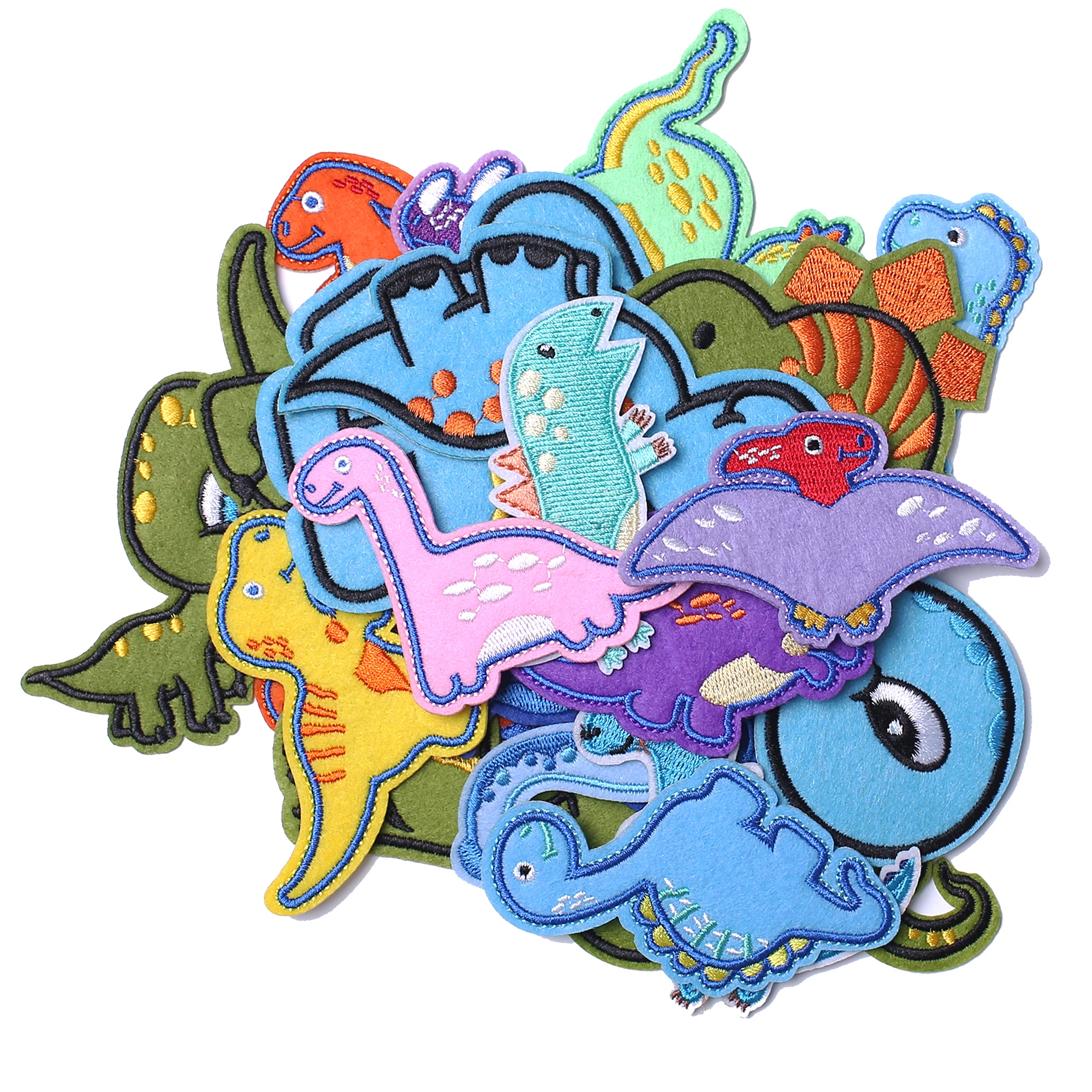 Вышитые нашивки для персонального рисунка 3D вышитые динозавры автомобили Vhiecles