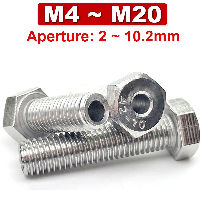 304 нержавеющая сталь внешний шестигранный полый винт болт маска машина сквозное