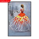 5D алмазная живопись задняя часть невесты, Алмазная мозаика, полная выкладка, пейзаж, наборы для алмазной вышивки сделай сам, картина Стразы