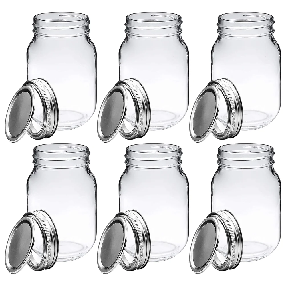 

6 Pcs Mini Jars Portable Food Container Household Mason Multi-functional Jam Sealed Glass Fruit Jelly Cans