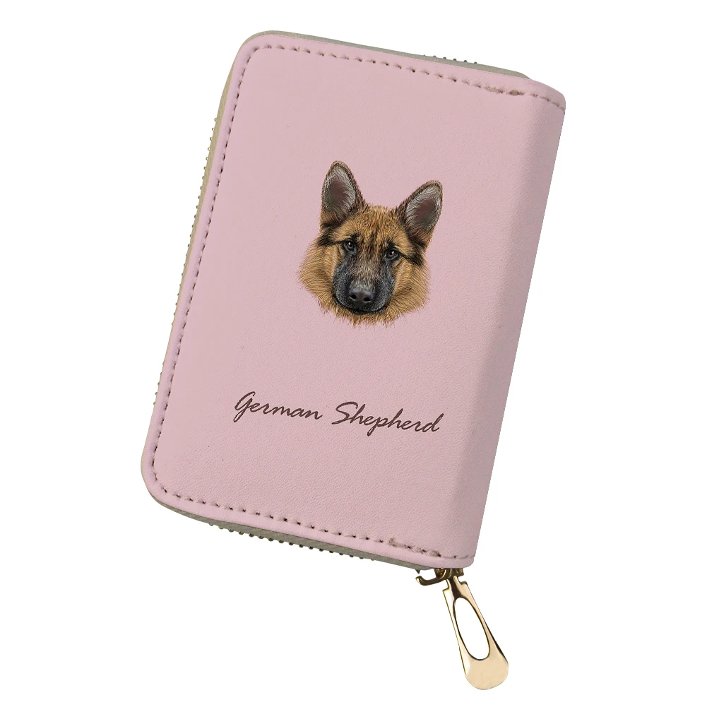 ADVOCATOR Dog Avatar Pattern Women's Card Bag Personalized Customized Zipper Card Holder Portable Mini Clutch Free Shipping