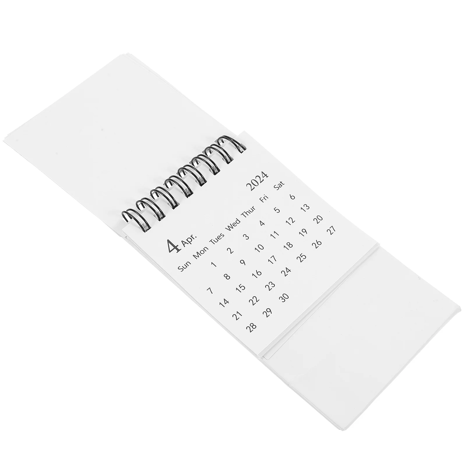 

Office Decor Decorative Desk Calendar 2024 Mini Turn The Page Flip White Desktop Tear-off
