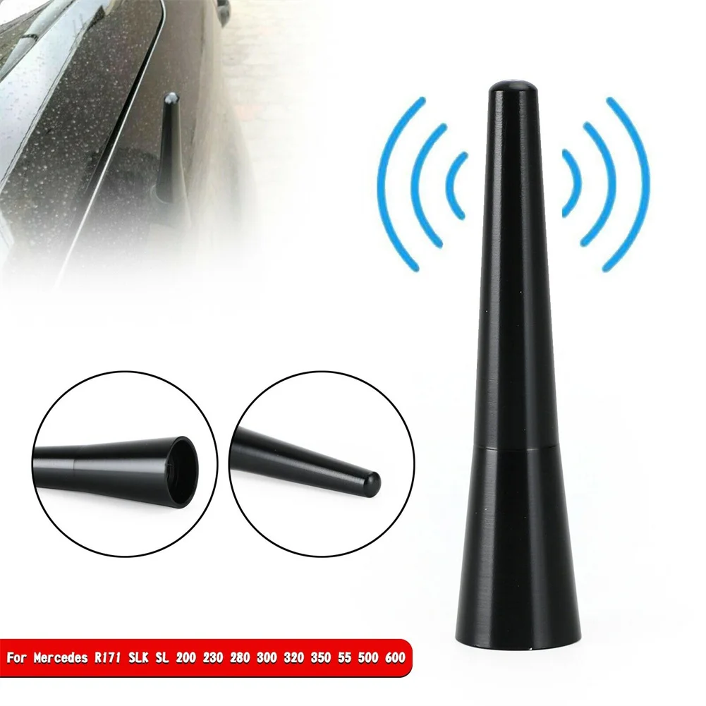 

For Mercedes 230 280 300 320 Short Mast Antenna 3.6 Inches Anti-rust Black