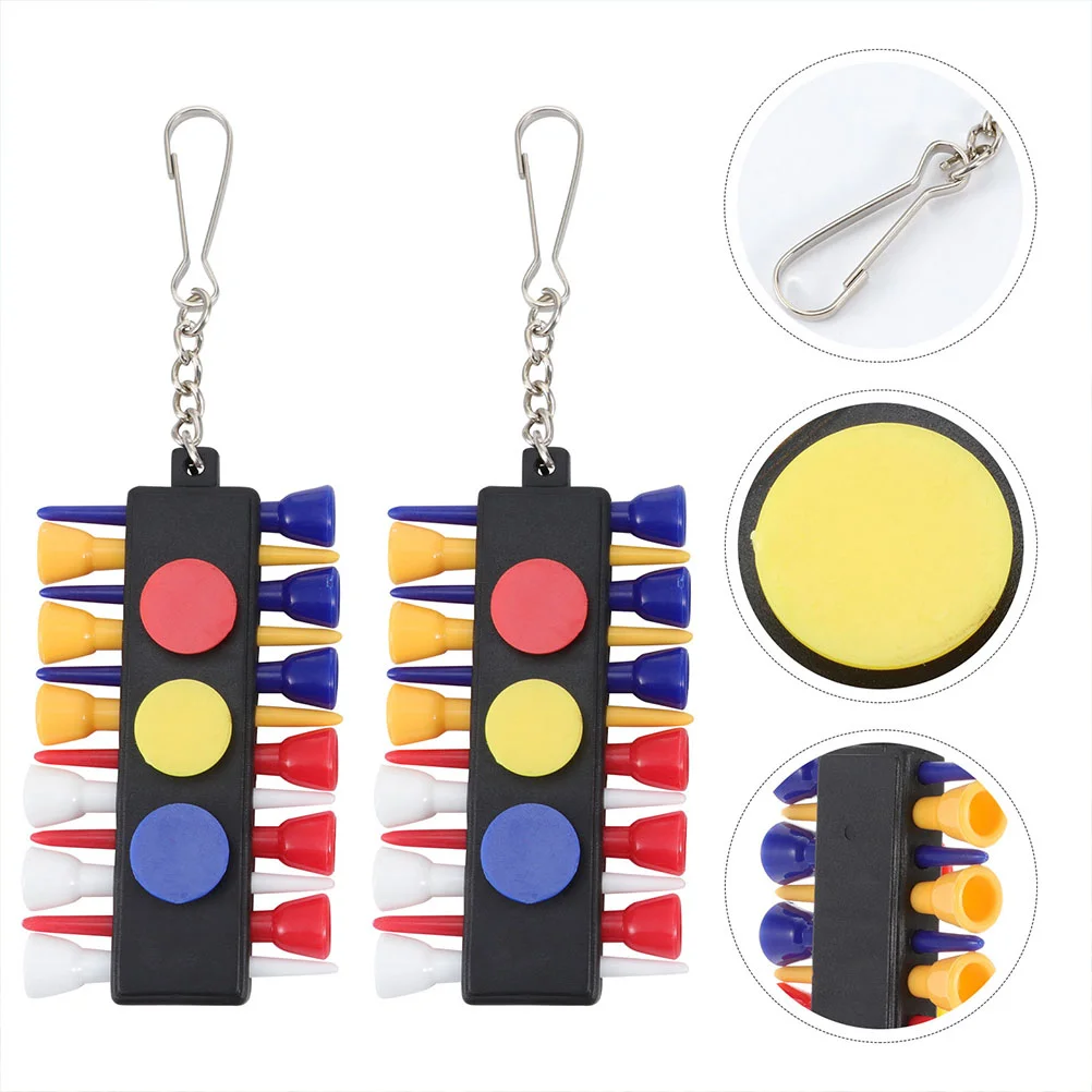 

4 Sets Plastic Tee Carriers Compact Tee Holders Portable Tee Keepers for Outdoor