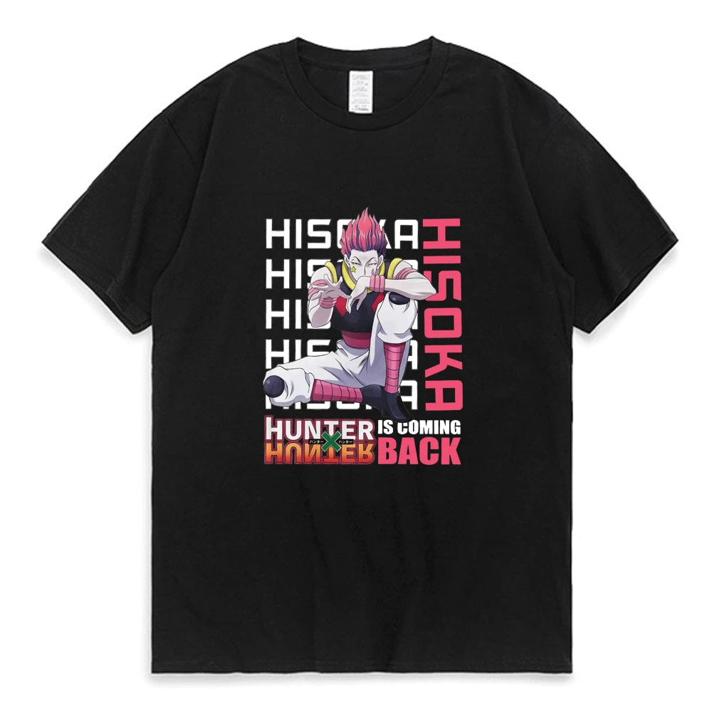 

Hunter X Hunter Killua Zoldyck Kurapika Hxh Tops T Shirt Men Women Summer Harajuku Ulzzang Grunge Cotton T-shirt Short Sleeve