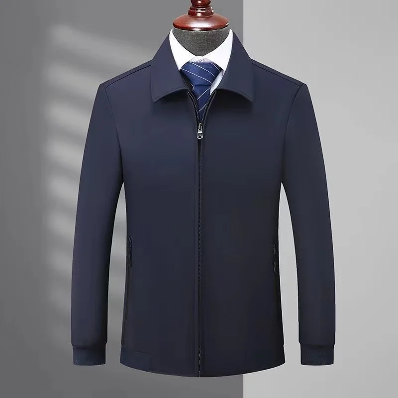 

Мужская повседневная куртка с отложным воротником, размеры до 5XL