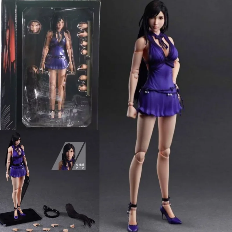 

Play Arts Kai Final Fantasy Vii Remake Tifa Lockhart--dress Ver. Pvc Action Figure Toy Model 25cm Gifts For Friends In Stock