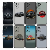 cute cartoon vintage cars jdm phone case for redmi 10 9 9a 9c 9i k20 k30 k40 plus note 10 11 pro soft silicone