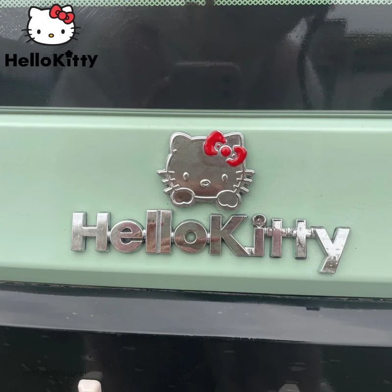 

Sanrio Anime Hello Kitty 3D Car Stickers Cartoon Auto Decor Scratches Decor Kawaii Car Accessories Stickers Auto Motorcycle Gift