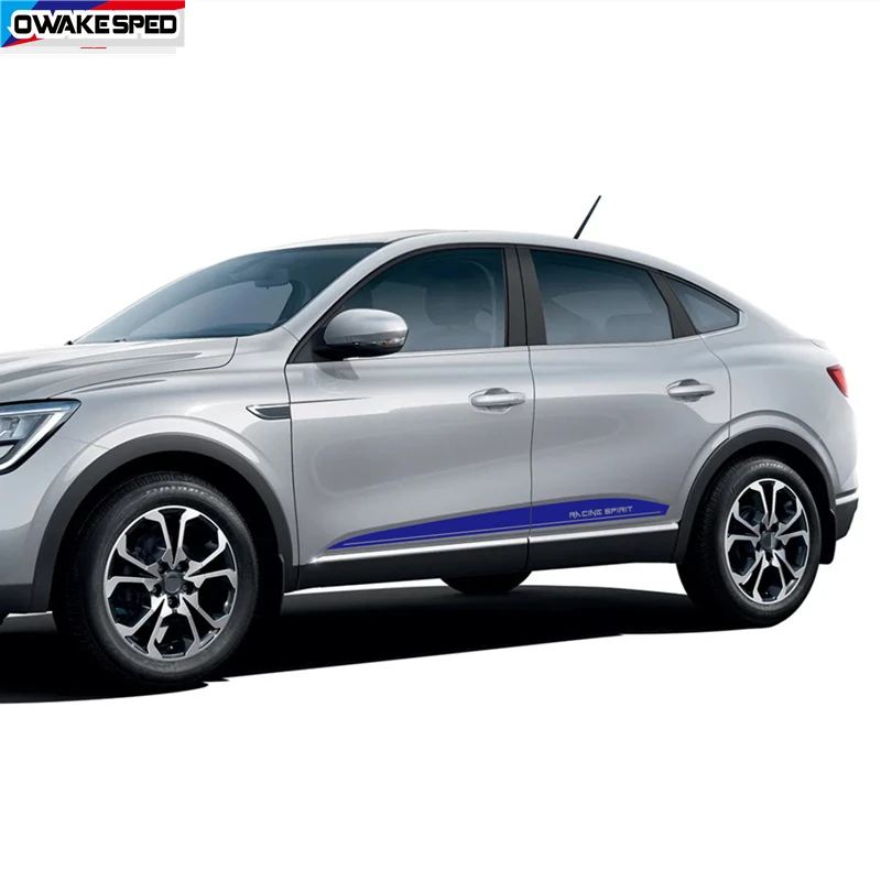 2 шт. боковые декоративные наклейки для кузова двери автомобиля Renault ARKANA Racing Spirit
