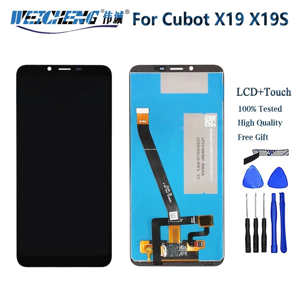Фото 100% тест для Cubot X30 X50 ЖК-дисплей + преобразователь сенсорного экрана в сборе для Cubot X70 X19 X19S, запасные части №3