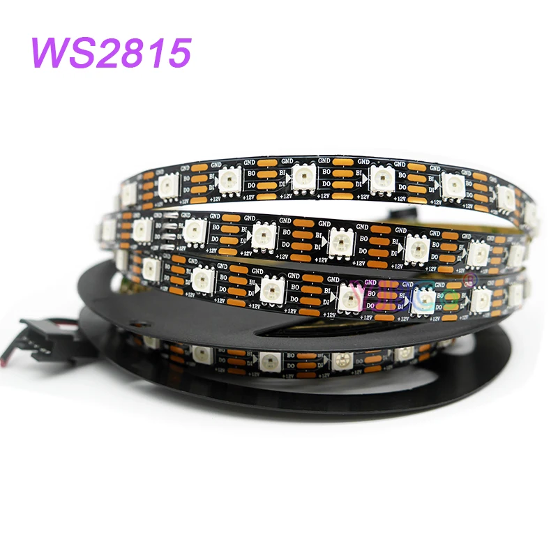 Светодиодная лента WS2815 5050 RGB 1 ~ 5 м 12 В модифицируемая Пиксельная зеркальная