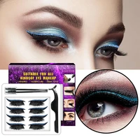 2022 eyelashes eyeliners stickers reusable colourful self adhesive eye line sticker makeup tool for girl women ey669