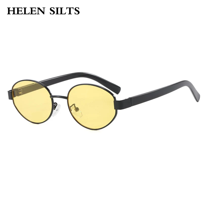 Модные овальные солнцезащитные очки UV400 с градиентными оттенками в