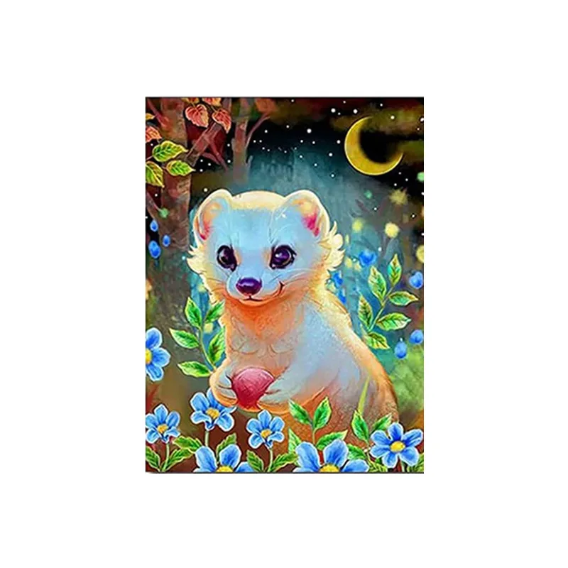 

3541Ann-Tulip diy digital oil painting oil painting acrylic flower painting explosion hand-filled landscape painting