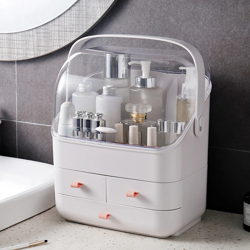 

Cosmetic Makeup Drawer Large Container Box Storage Box Organizer Cosmetic Capacity Jewelry Organizer Nail Polish Portable Makeup