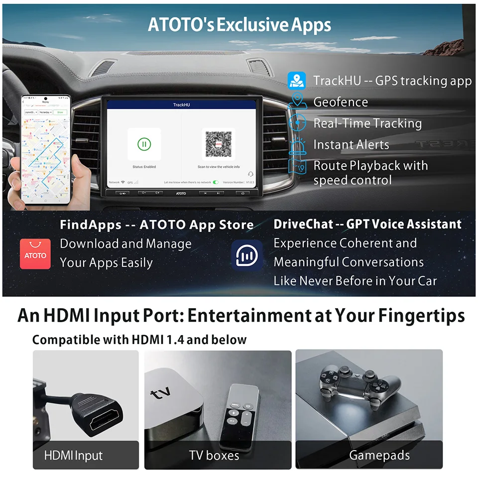 Мультимедийная магнитола ATOTO S8 AIO мультимедийная стерео-система на Android с