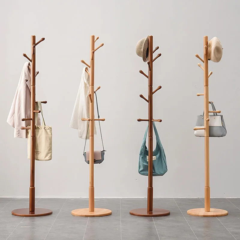 

Standing Coat Floor Rack Entrance Wood Storge Clothes Hanger Hallway Living Room Perchero Recibidor Entrada Bedroom Furniture