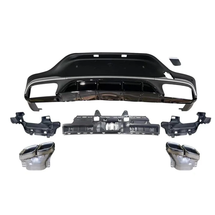 Диффузор заднего бампера для C253 модифицированный GLC 63 AMG Style Look 2016-IN