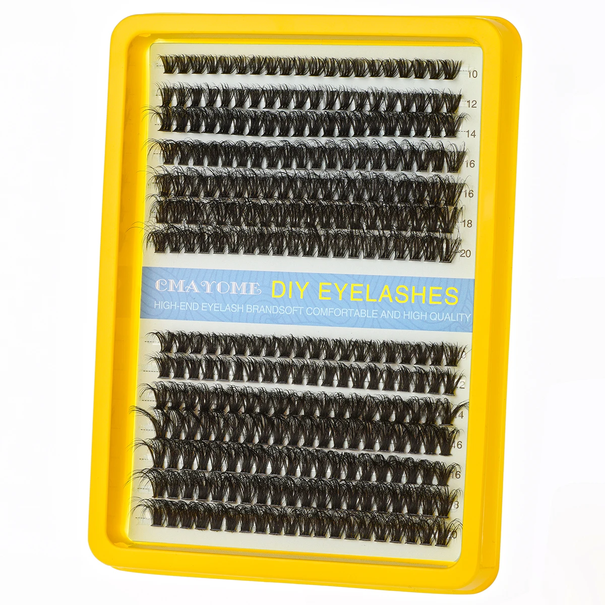 14 рядов 320 кластеров 40D/80D смесь 10-20 мм 5D пушистые кластерные ресницы наращивание