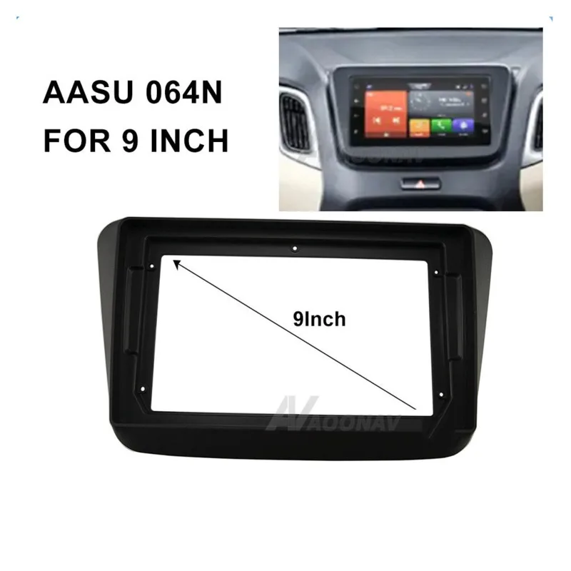 

9-дюймовая Автомобильная аудиорамка, автомобильная радиопанель, Автомобильная GPS-навигационная панель, автомобильная рамка для DVD-плеера для Suzuki WAGON R (высокого класса) 2019